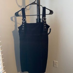 Small black velvet dress size small zipper back